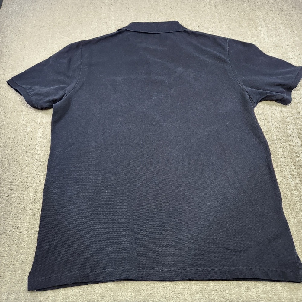 Burberry Brit Polo Shirt Men XX Classic Fit Nova Check Black Pique Cotton - Picture 9 of 10